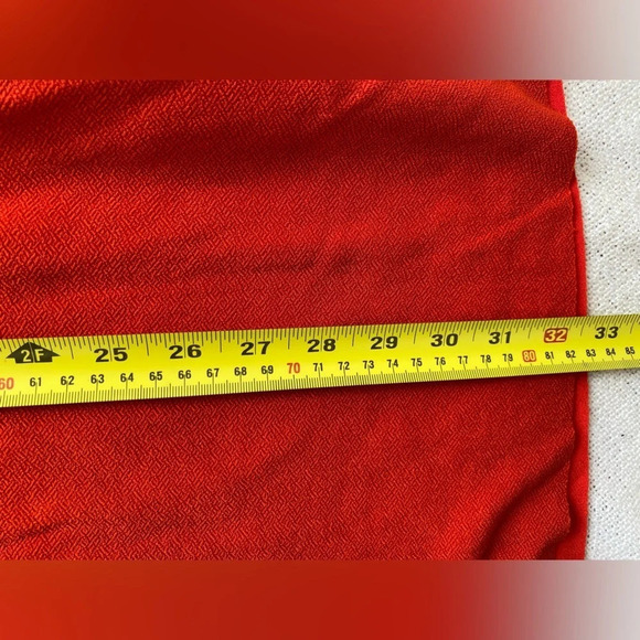 FREE People 70’s Orange Deep V Bell Sleeve Mini Dress Size S - Picture 10 of 12